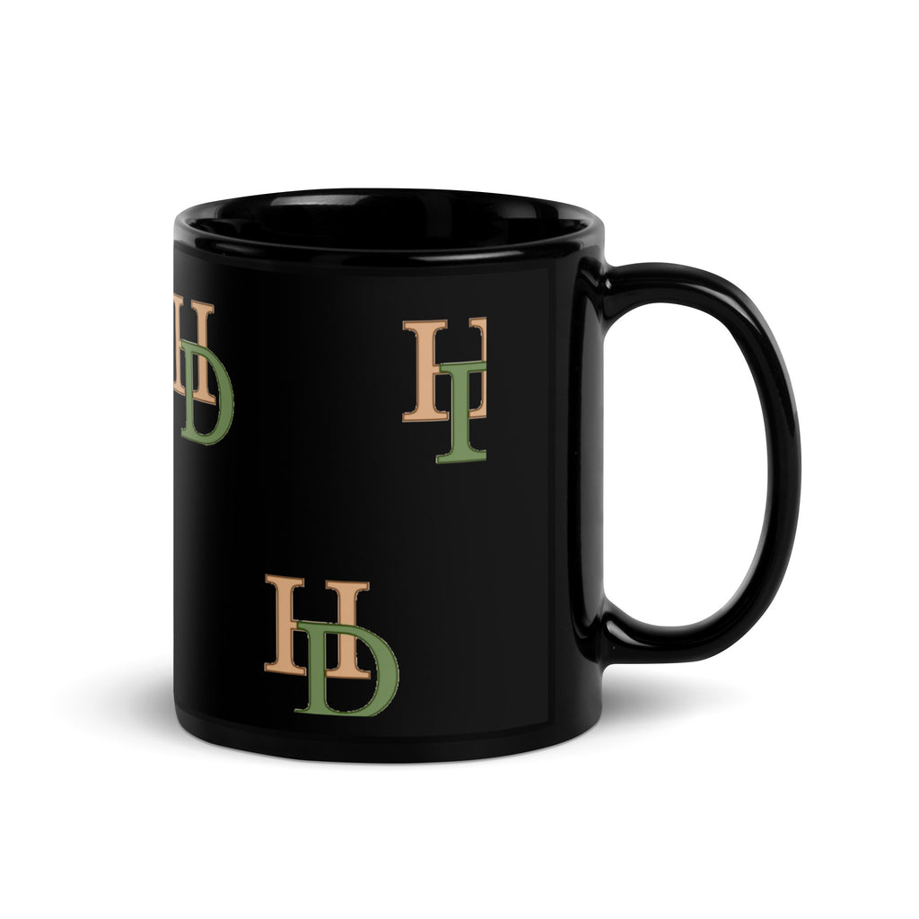 HempDash Hempdash Black Glossy Mug - eco-friendly sustainable drinkware with Texas branding and eco-friendly design
