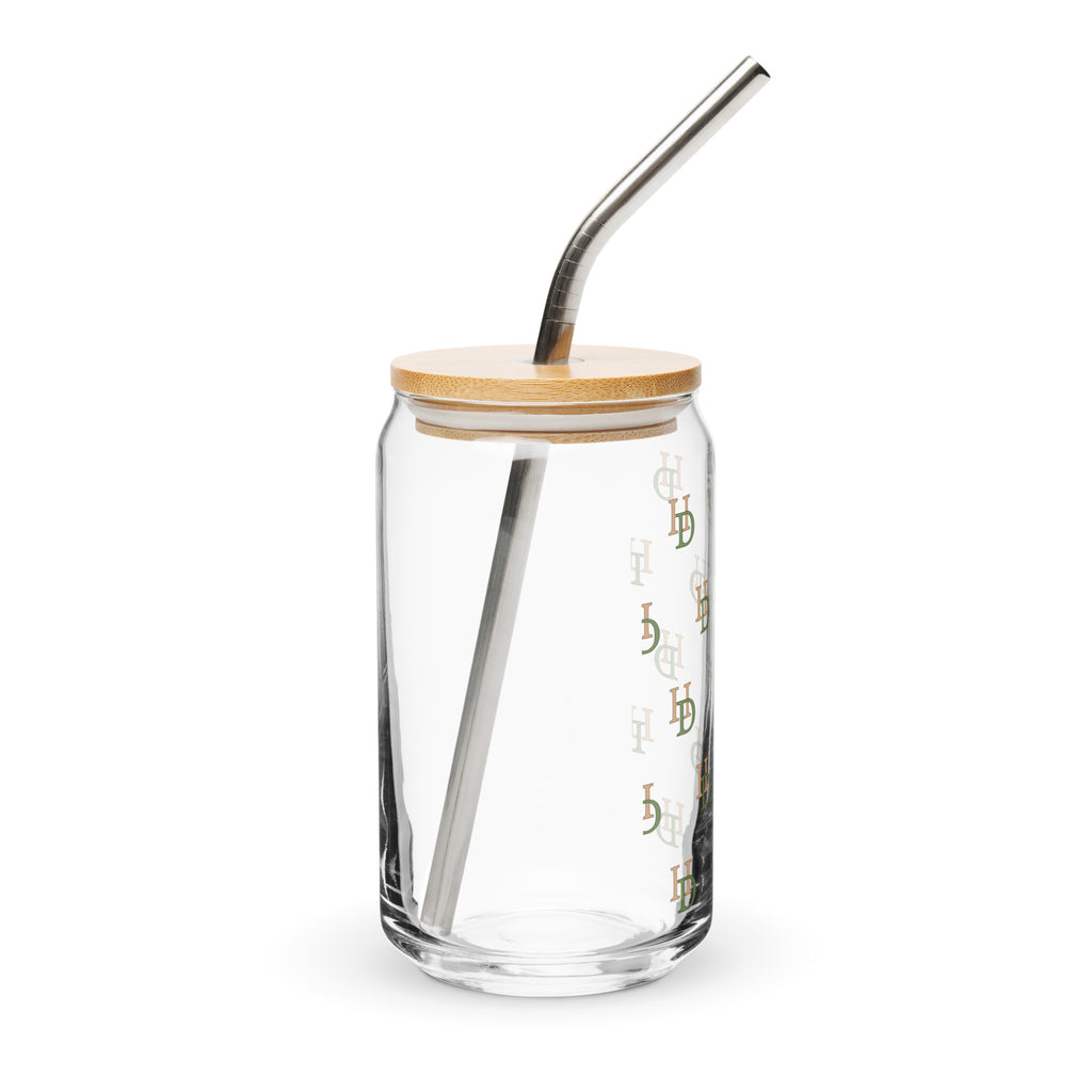 HempDash HempDash “TRANSPARENT” Can-shaped glass detail - premium eco-friendly sustainable drinkware from Texas