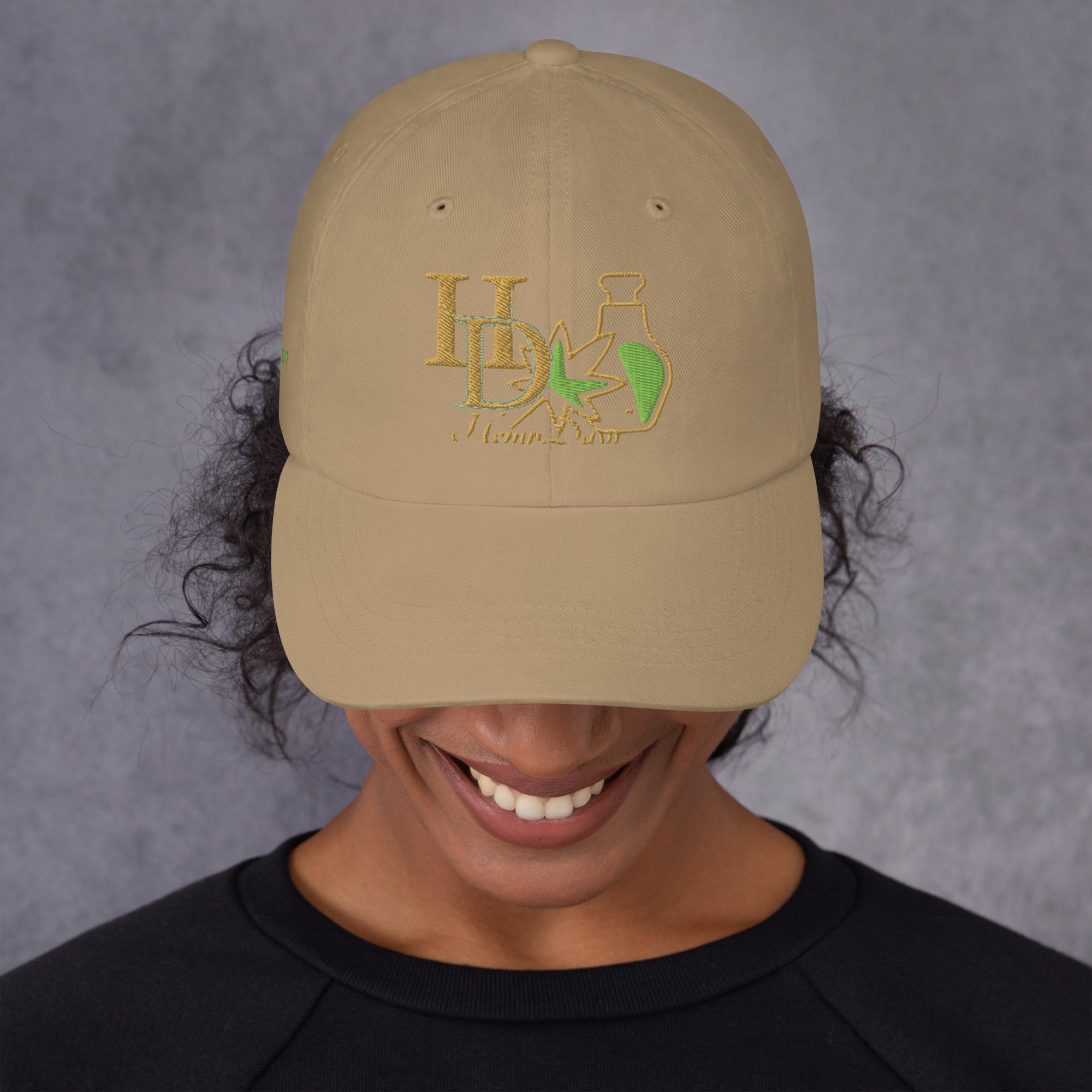 HempDash HempDash “DAILY” Dad hat detail - premium hemp lifestyle headwear from Texas