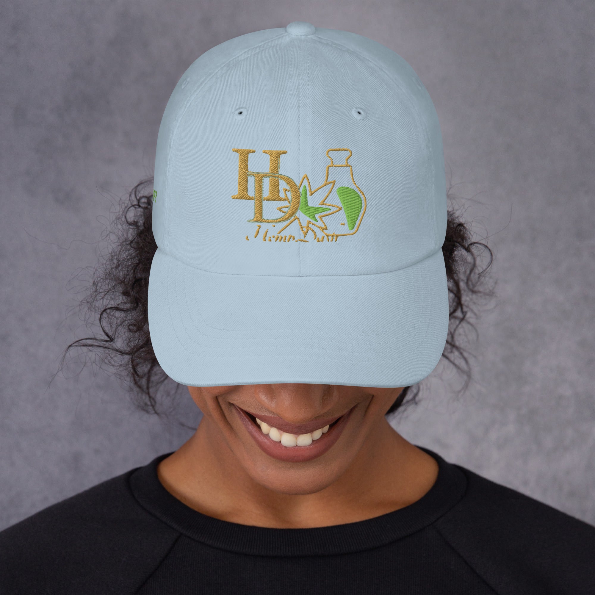 HempDash HempDash “DAILY” Dad hat detail - premium hemp lifestyle headwear from Texas