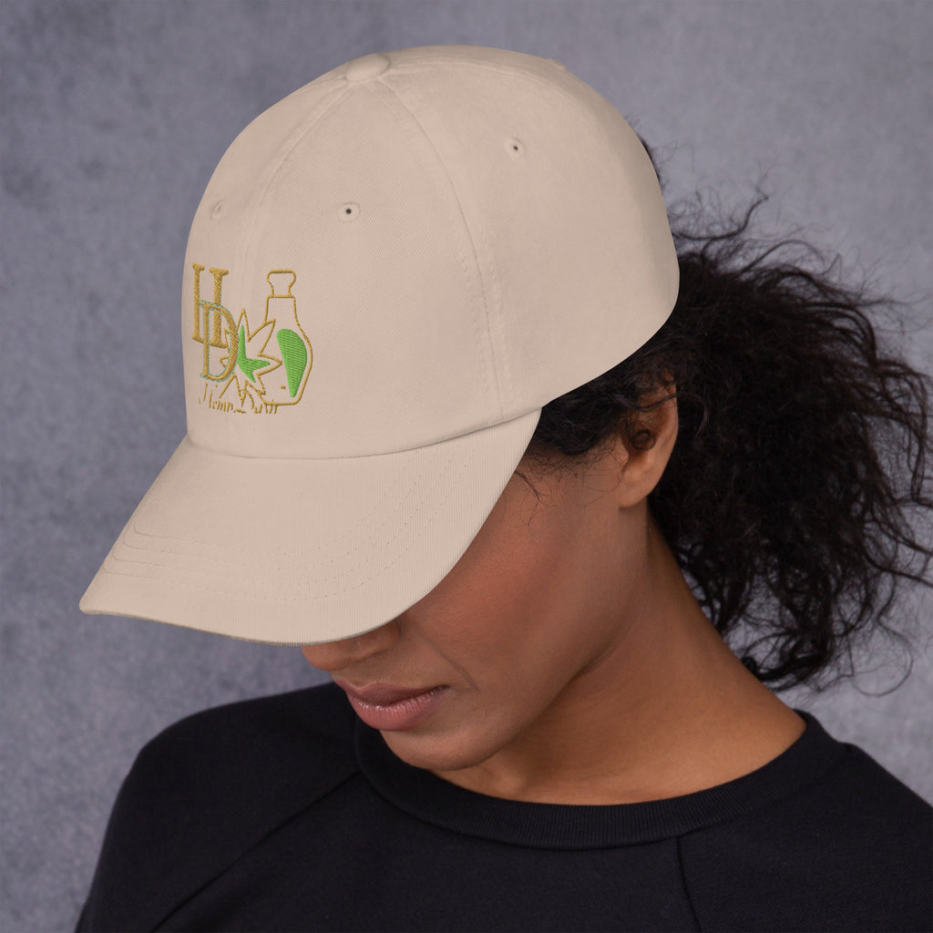 HempDash HempDash “DAILY” Dad hat detail - premium hemp lifestyle headwear from Texas