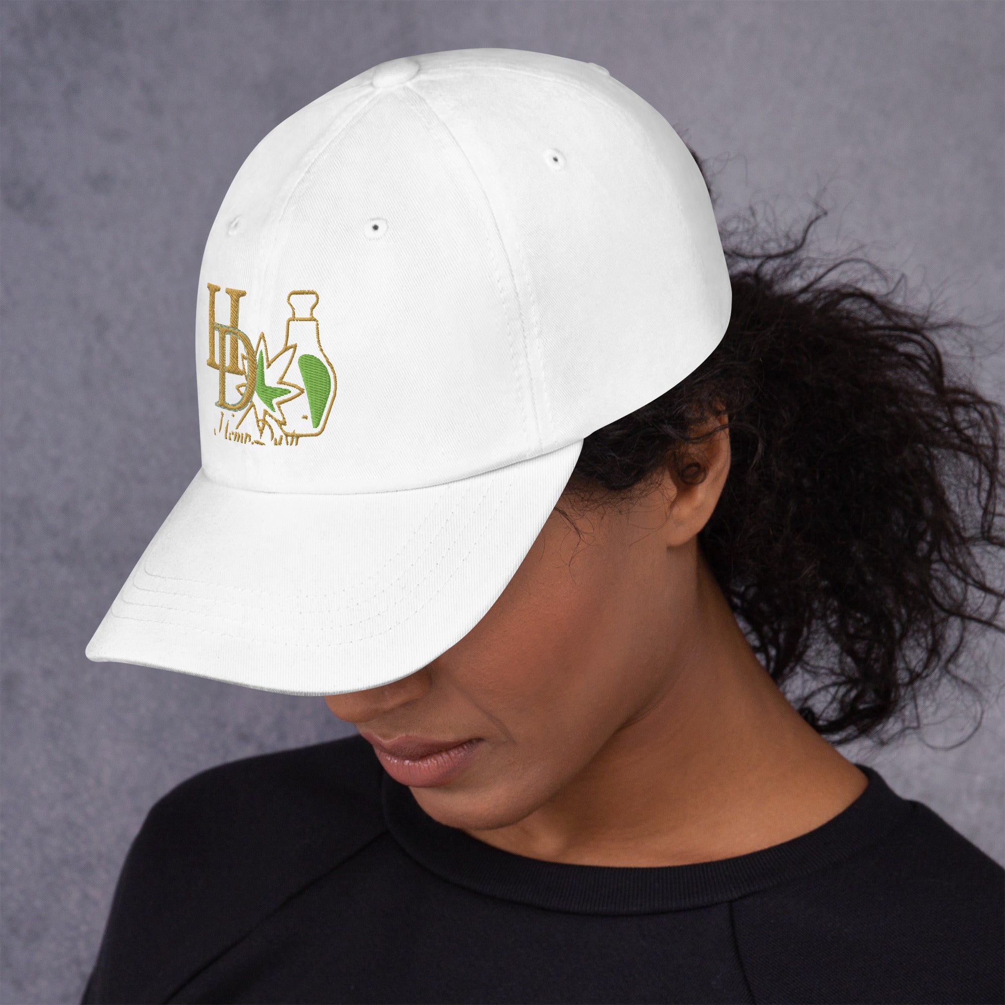 HempDash HempDash “DAILY” Dad hat detail - premium hemp lifestyle headwear from Texas