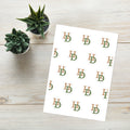 HempDash HempDash “HD” Sticker sheet - sustainable hemp accessories with Texas branding and eco-friendly design