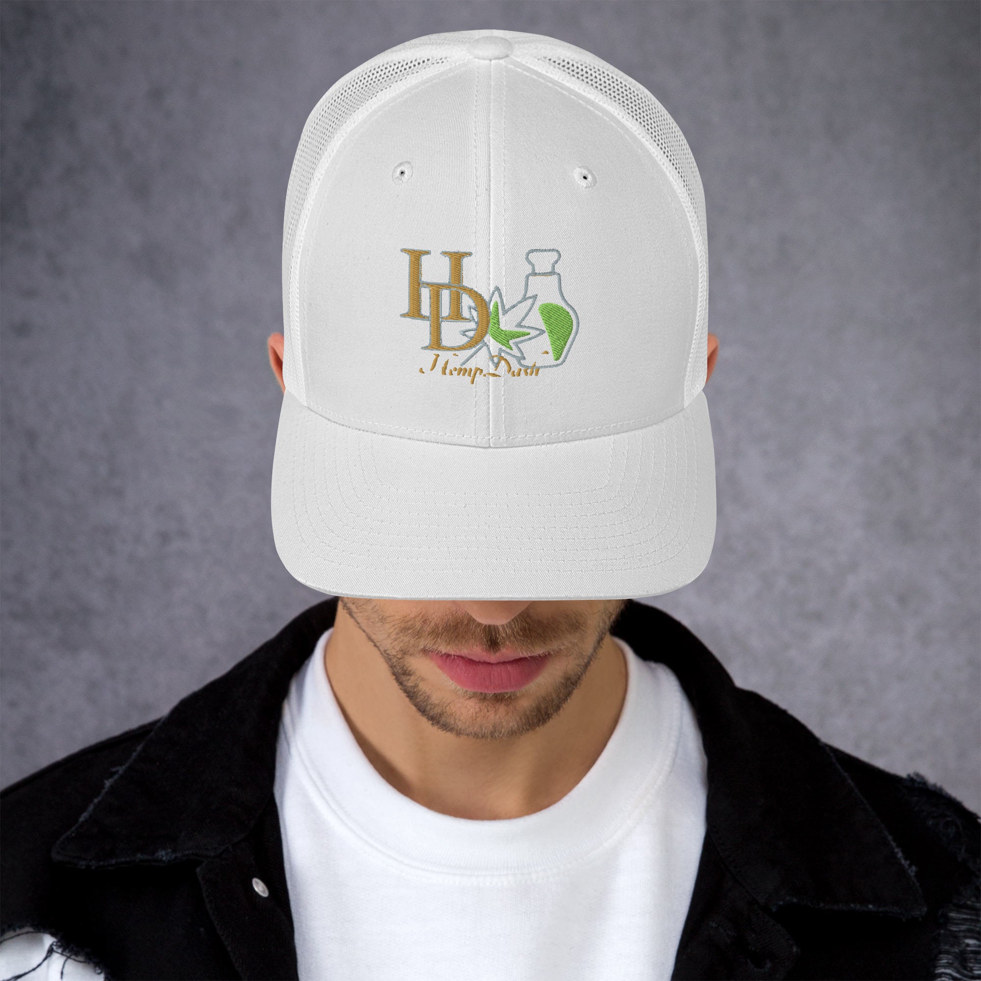 HempDash Hempdash “TRUCKER CAP” - hemp lifestyle headwear with Texas branding and eco-friendly design