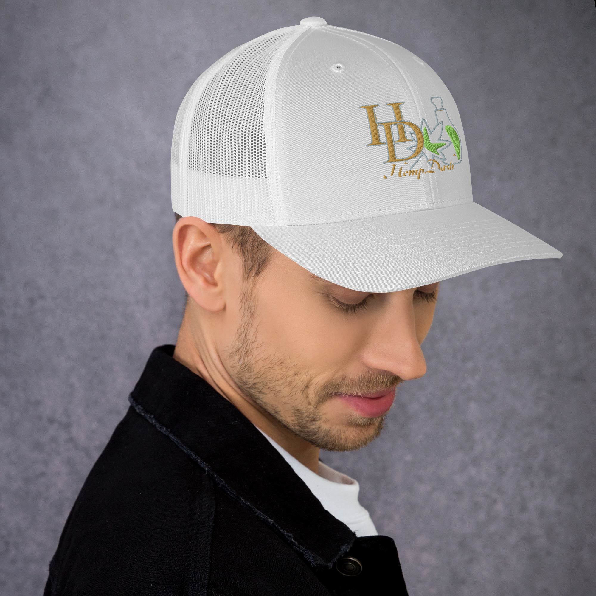 HempDash Hempdash “TRUCKER CAP” side view - hemp lifestyle headwear