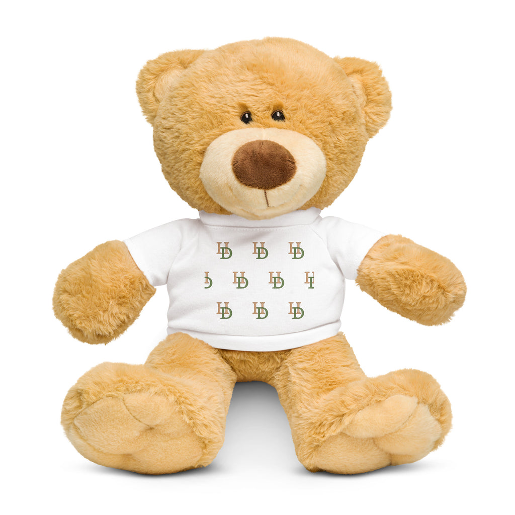 HempDash Hempdash Teddy bear with Logo t-shirt - hemp wellness apparel with Texas branding and eco-friendly design