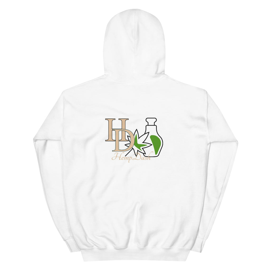HempDash HempDash “GREEN GEAR” Unisex Hoodie back view - hemp wellness apparel