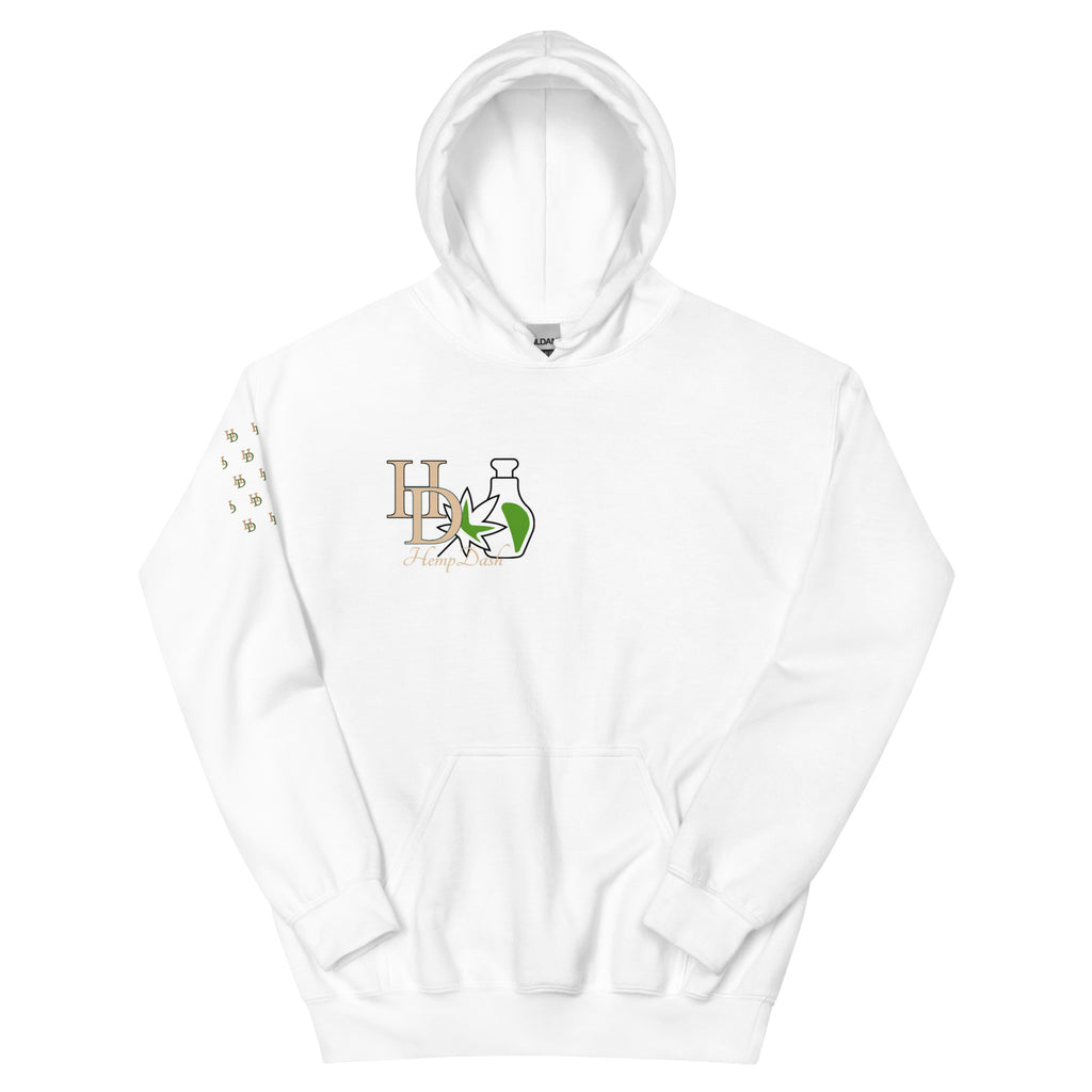 HempDash HempDash “GREEN GEAR” Unisex Hoodie - hemp wellness apparel with Texas branding and eco-friendly design