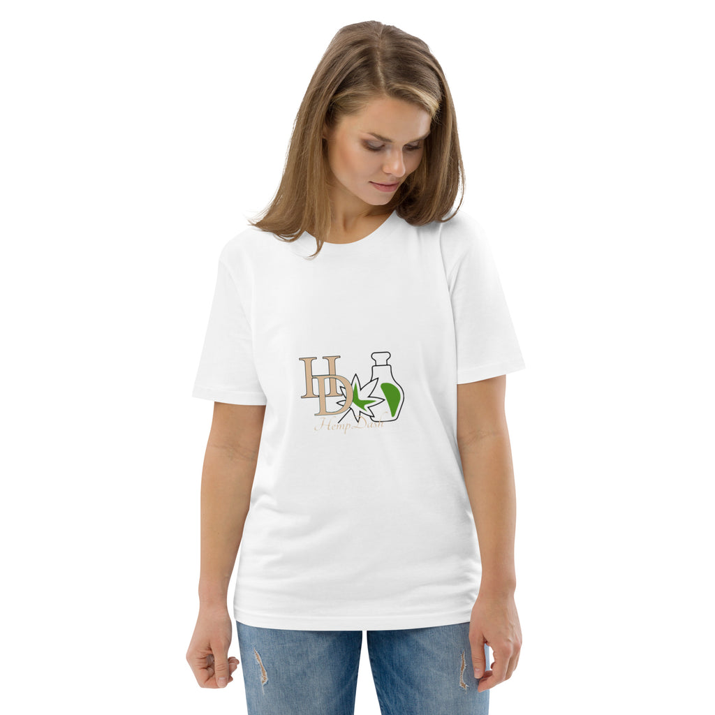HempDash HempDash Unisex organic cotton t-shirt back view - hemp wellness apparel