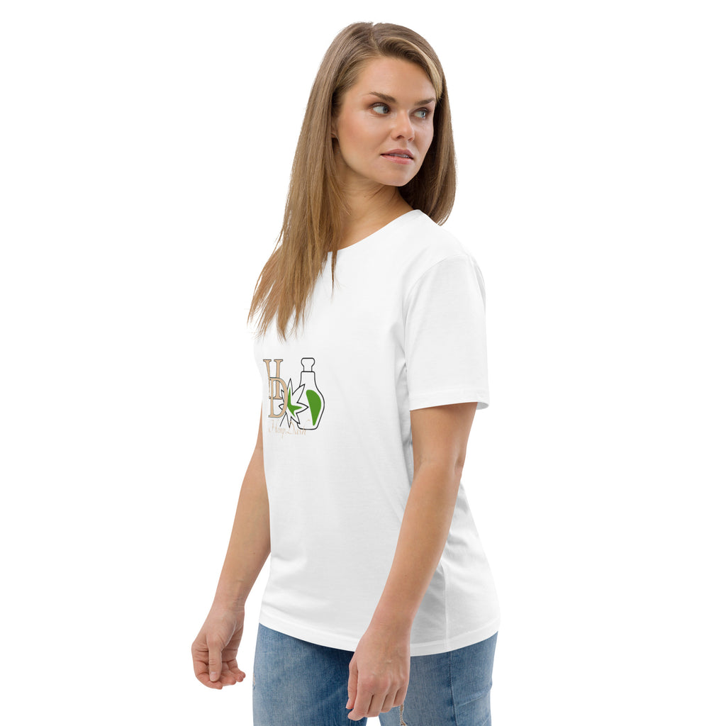 HempDash HempDash Unisex organic cotton t-shirt detail - premium hemp wellness apparel from Texas