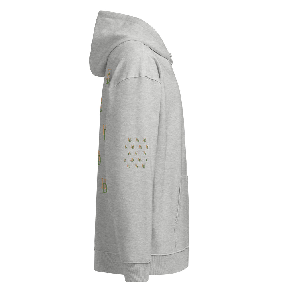 HempDash HempDash “HD2” Unisex organic relaxed hoodie back view - hemp wellness apparel