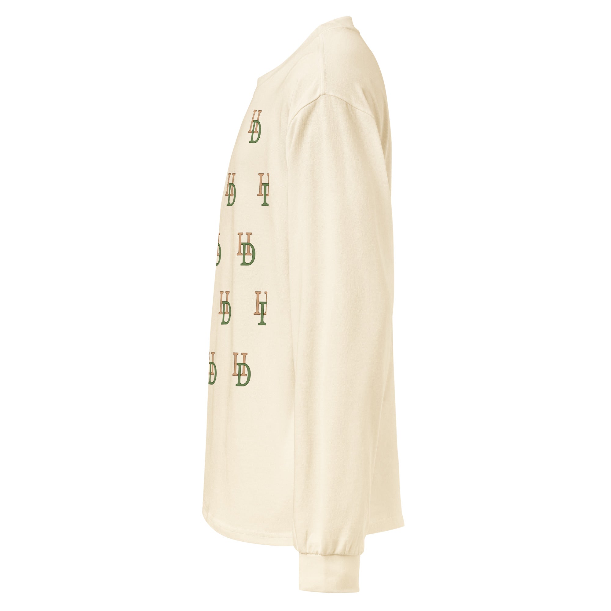 HempDash Hempdash “ WARM UP”  heavyweight long sleeve shirt back view - hemp wellness apparel