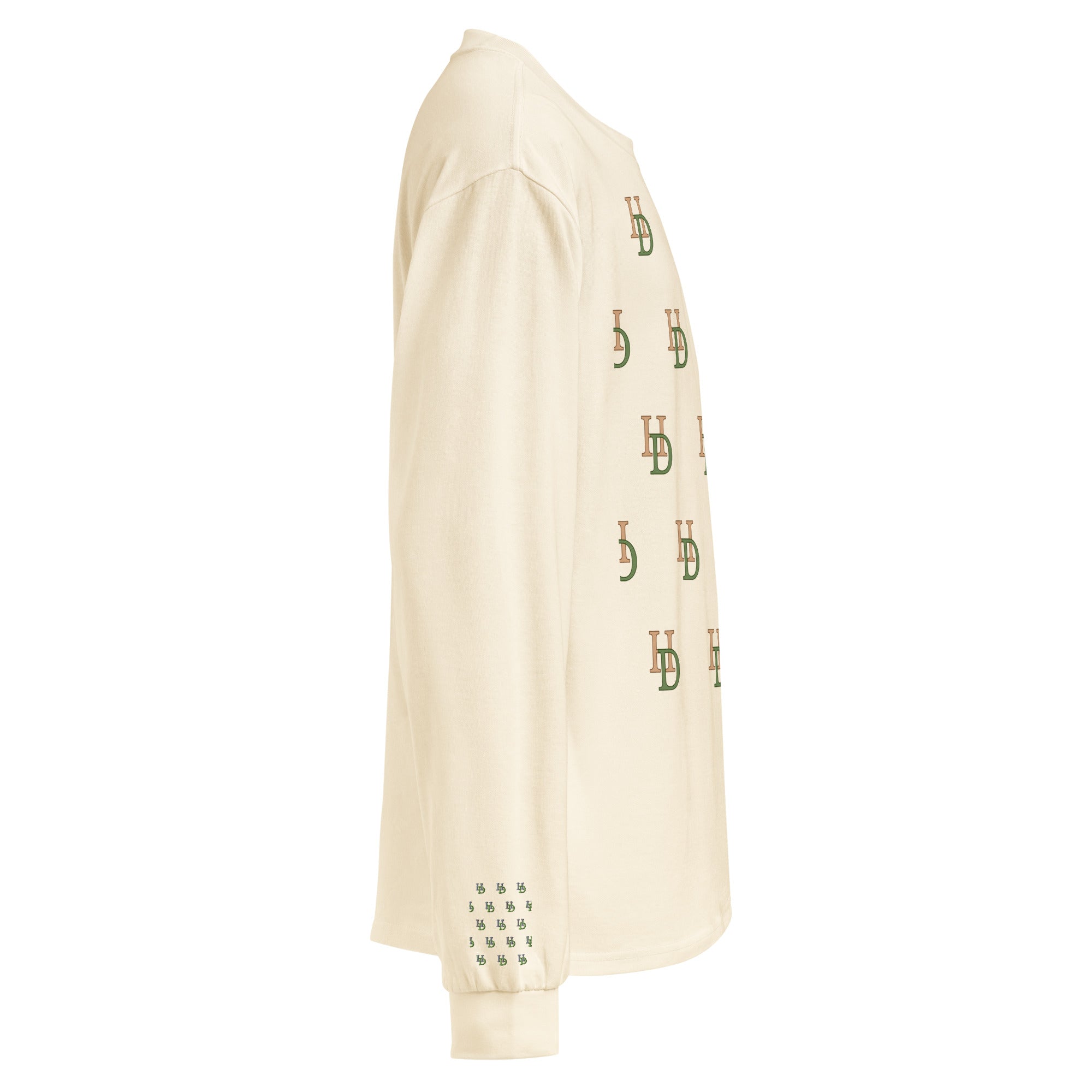 HempDash Hempdash “ WARM UP”  heavyweight long sleeve shirt side view - hemp wellness apparel