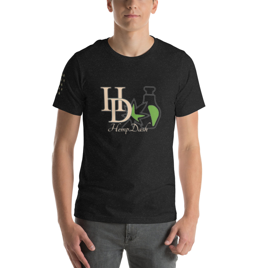 HempDash Unisex t-shirt - hemp wellness apparel with Texas branding and eco-friendly design