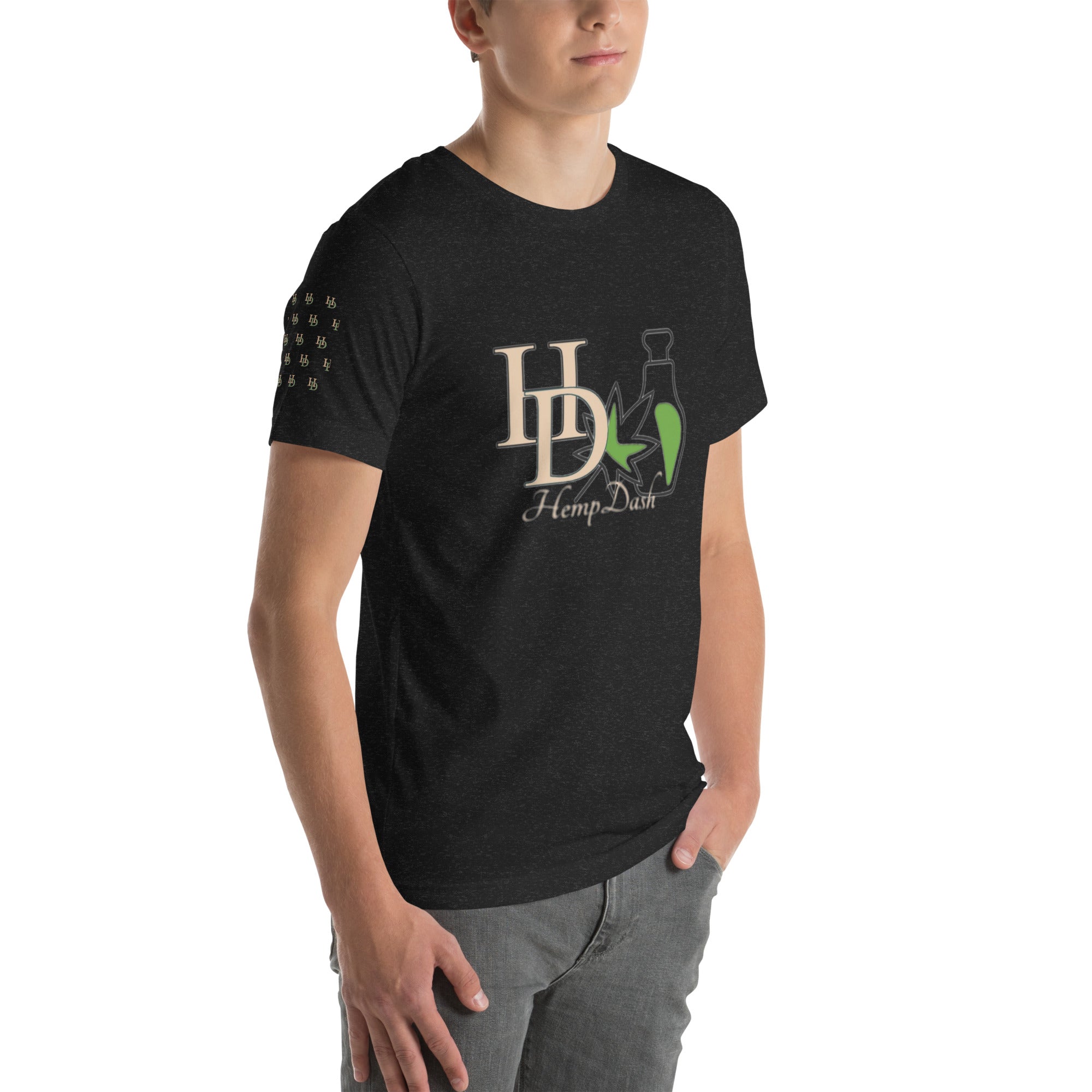 HempDash Unisex t-shirt detail - premium hemp wellness apparel from Texas