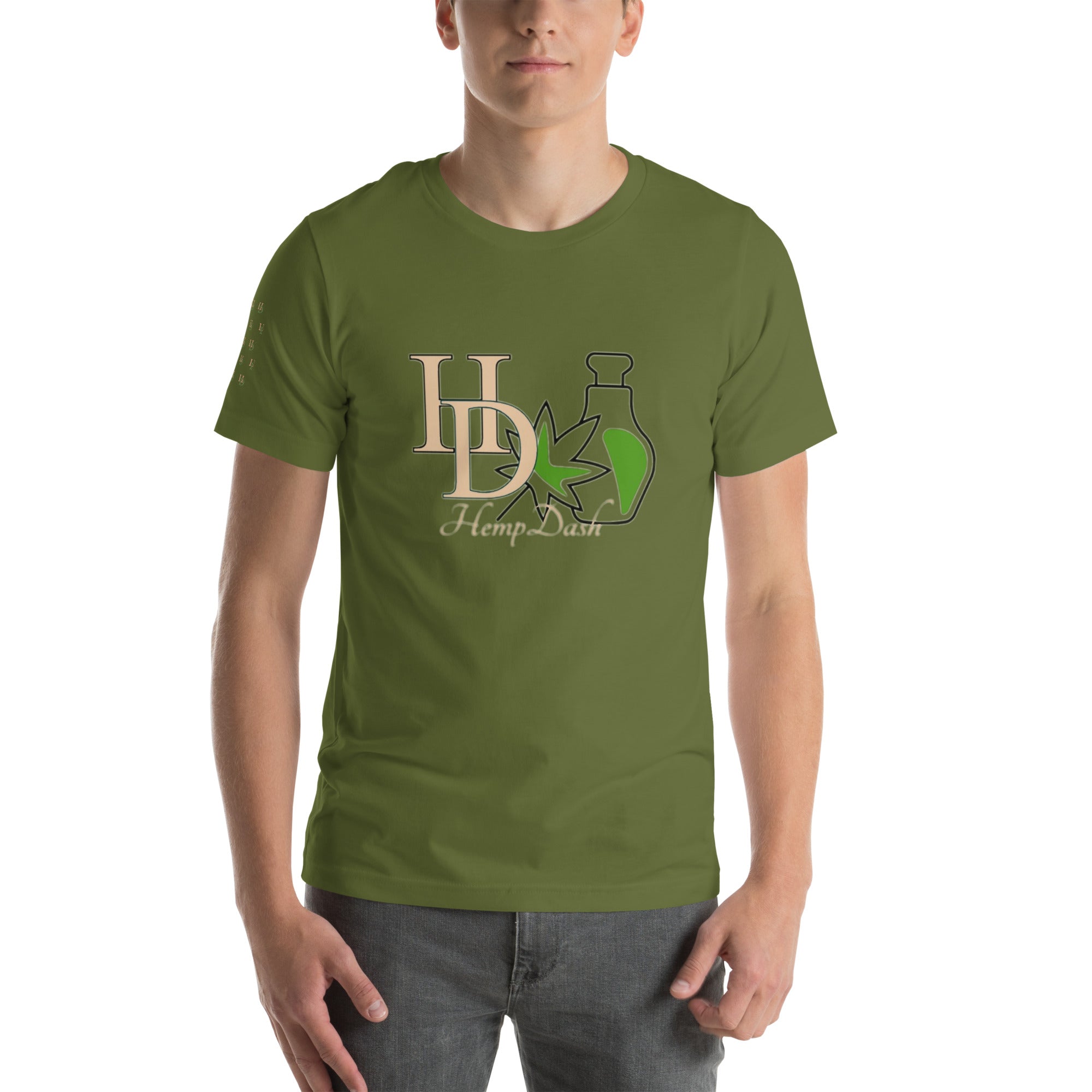 HempDash Unisex t-shirt detail - premium hemp wellness apparel from Texas
