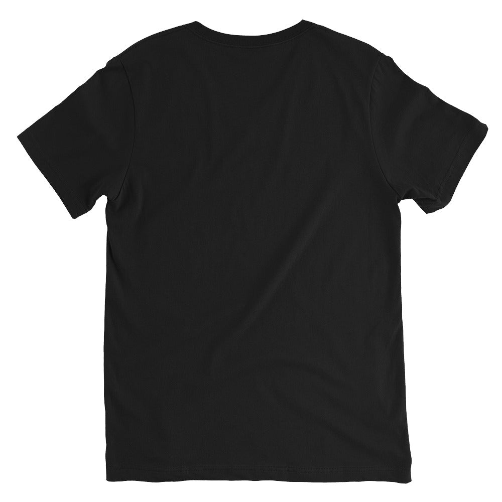 HempDash HempDash “CASUAL” Unisex Short Sleeve V-Neck T-Shirt back view - hemp wellness apparel