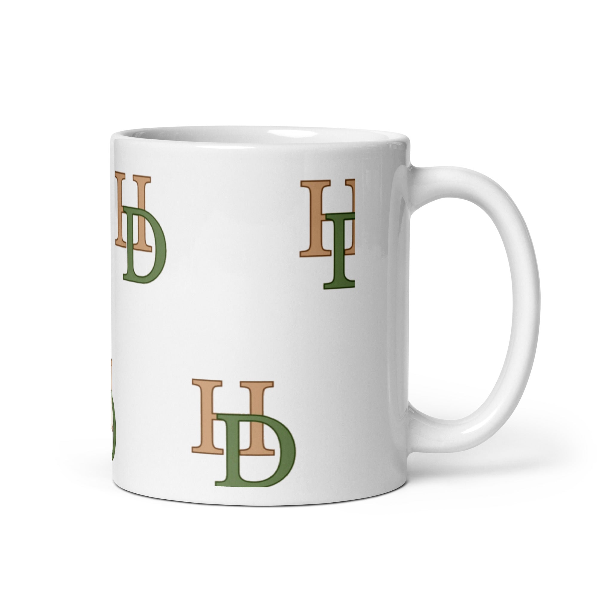 HempDash Hempdash White glossy mug - eco-friendly sustainable drinkware with Texas branding and eco-friendly design